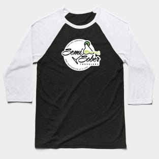 Original Semi-Sober Travelers Margarita design with solid background Baseball T-Shirt